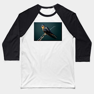 Barn Swallow Looking Over It's Shoulder Baseball T-Shirt